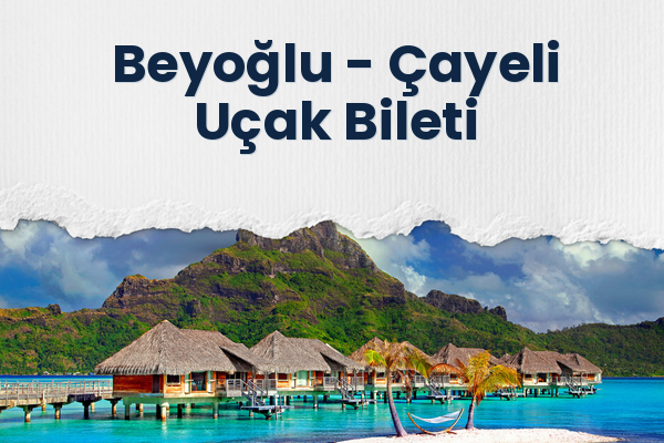 Beyoğlu → Çayeli Uçak Bileti